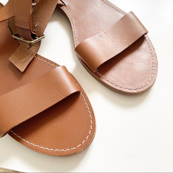 Madewell The Boardwalk Ankle Strap Sandal Size 8 - Picture 3 of 5